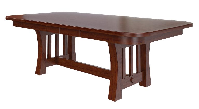 Arts and Crafts style table! This mission style table comes with subtle curves to offer a unique design.