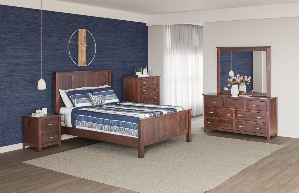 Classic mission bedroom suite, hand crafted by Amish craftsmen