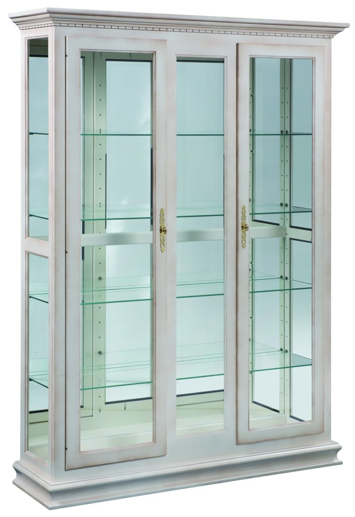 Accent Cabinet with 4 adjustable glass shelves and 2 doors.